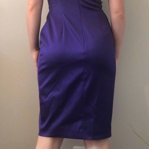 Eliza J Jewel Tone Purple Cocktail Dress - Picture 3 of 5